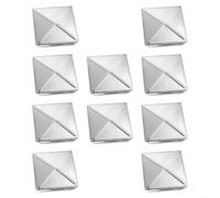 Post Cap in Stainless Steel Pyramid Shape for Superior Protection Against Moisture, and Stylish, 10 Pieces (10pcs 80mm)