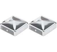 Post Cap Stainless Steel Pyramid VA 71x71 mm (Pack of 2)