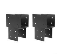Post Cap Tie Rod Bracket, Heavy Duty Stainless Steel Wood Beam Support Bracket for Gazebos, Patio Decks, Porches Wood Post(2pcs)