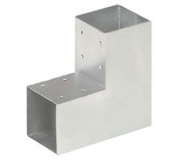 Post Connector Galvanised Heavy-Duty Metal L-Shaped 172x75x172mm for 71mm Posts