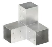 Post Connector Y-Shape Galvanised Metal 81x81mm Pre-Drilled 180x180x185 1.5mm HD