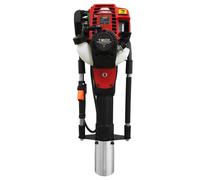 Post Driver Petrol 4-Stroke Fence Knocker Pile Jack Hammer Ramming Construction Picket Fencing Garden Thumping Gasoline Ram | Free Carry Case Red