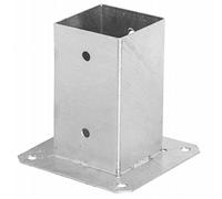 Post Fence Brackets Base Support 91 x 91 mm (3.5 x 3.5") (Pack of 2) Bolt Down Square Foot Heavy Duty Galvanised