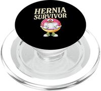 Post Hernia Surgery Recovery Funny Hernia Survivor PopSockets PopGrip for MagSafe