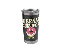 Post Hernia Surgery Recovery Funny Hernia Survivor Stainless Steel Insulated Tumbler