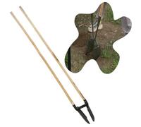 Post Hole Digger, Manual Post Hole Digger With Wood Measurement Handle for Digging Cultivating, Outdoor Ground Digger Tool