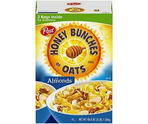 Post Honey Bunches of Oats, Crispy with Almonds 48 Ounce by Post, Honey Bunches of Oats