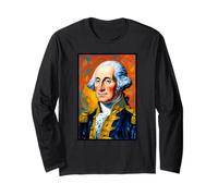 Post Impressionist President George Washington Long Sleeve T-Shirt