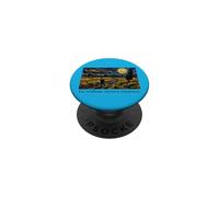 Post Impressionist Starry Night Wheat Field Art Design PopSockets Adhesive PopGrip