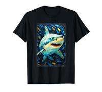 Post Impressionist White Shark T-Shirt