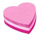 Post-it Sticky Notes Cube 70 x 70 mm Heart Assorted Colours 225 Sheets