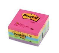 Post-it 3M Notes, 12 Pads 76 x 76 mm - Bright Vivid Colours, (100 Sheets Per Pad)