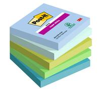 Post-It 654-5SS-OAS note paper Square Blue, Green 90 sheets Self-adhesive
