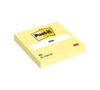 Post-It 654-CY. Form factor: Square Product colour: Yellow Material: Paper. Width: 76 mm Depth: 76 mm. Number of sheets per pad: 100 sheets
