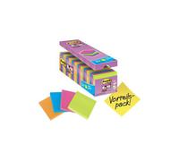 Post-it 654SE24P Sticky Notes 76mm x 76mm Neon orange green pink b...