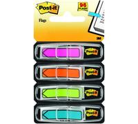 Post-it 684ARR4 12 x 43 mm Index Arrows Repositionable, 4 Bright Colours - Blue,