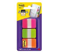 Post-it Index Strong 25mm Assorted Pink Green and Orange - 686-PGO