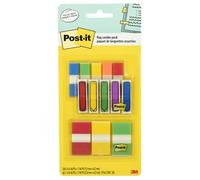 Post-it 7100194200 Flags and Tabs Value Combo, Assorted, Pack of 136