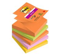 Post-It 7100258789 note paper Square Green, Orange, Pink, Yellow 90 sheets Self-adhesive