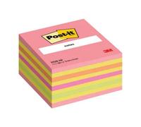 Post-it Notes Cube, 450 Sheets, 76 mm x 76 mm, Green, Orange, Pink, Yellow | Self-Stick Notes for Reminders, Planning and Study, Stick and Remove Cleanly; Great for Marking, Organising, Capturing Ideas