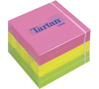 Post-it 7676N Tartan Sticking Labels 76 x 76 mm Contains 6 Neon