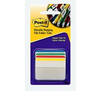 Post-it Angled Index Filing Tabs - Assorted Colours (4 Colours Each with 6 Tabs)