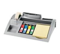 Post-it Desk Organiser C50 Plastic Silver 25.6 x 16.6 x 6.8 cm