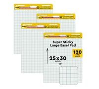 Post-it Easel Pad, 25 in x 30 in, 4 Pads per Pack, Blue Grid (560 VAD 4PK)