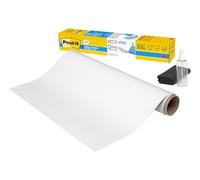 Post-it Easy Erase Whiteboard Surface, Pack of 1 Roll, 91.4 cm x 121.9 cm, White Color - Permanent Marker Whiteboard Film for Walls, Doors, Tables, Chalkboards, Whiteboards, Easy Installation