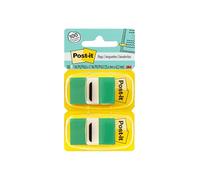 Post-it Flags Value Pack, 50/Dispenser, 12 Dispensers/Pack, 1 in Wide, Green (680-GN12)