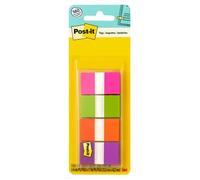 Post-it Flags with On-the-Go Dispenser, Assorted Bright Colors, 1-Inch Wide, 80/Dispenser, 2-Dispensers/Pack,053200020156