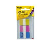 Post-it Foil Tabs, Iridescent Colors, 36 Tabs/Pack, 1 in x 1.5 in (686-FLOPBT)