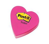Post-it Heart Shaped Notes Pad of 225 Sheets Pink Tones Ref 2007H