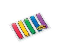 Post-it Index Flags Assorted Plain Special format 5 Packs of 20 Strips