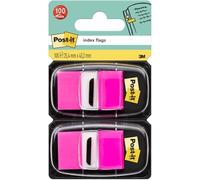Post-it Index Tabs Pink (100 Pack)