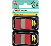 Post-it Index Tabs 680-R2EU - Red 25.4 x 43.2 mm - 100 Flags (2 Dispensers)