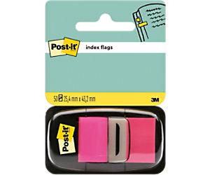Post-it Index Flags I680-21 Pink Plain Not perforated Special format 50 Strips