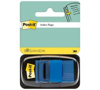 Post-it Index Flags, Medium, Blue, 1 Dispenser 25.4 mm x 43.2 mm, 50 Flags - to Mark, Highlight or Color Code Important Information