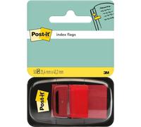 Post-it Index Flags Red Plain Not perforated Special format 50 Strips