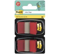 Post-it Index Tabs 680-R2EU - Red 25.4 x 43.2 mm - 100 Flags (2 Dispensers)