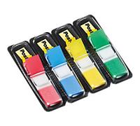 Post-it Index Flags Rectangular 1.19 x 4.32 cm Assorted 35 Strips Pack of 4