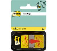 Post-it Index Flags Sign Here 25.4 x 43.2 mm Yellow 50 Strips