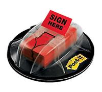 Post-it Index Flags Sign Here 25.4 x 43.2mm Red 200 Strips