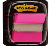 Post-it Index Medium Plastic Dispenser - Bright Pink/Bright Blue (Pack of 50) Br