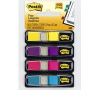 Post-it Index Small Flags, Pack of 4 Dispensers, 35 Flags per Dispenser,11.9 mm