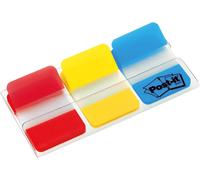 Post it Index Strong 25mm Assorted Red Yellow and Blue