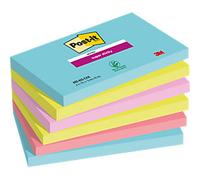 Post-it Miami Super Sticky Notes 127 x 76 mm Assorted Colours Rectangular 6 Pads of 90 Sheets
