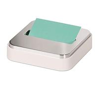 Post-it Note Dispenser for 3 in x 3 in Notes, White Base with Steel Top
