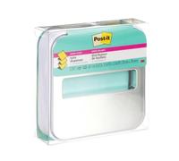 Post-it Note Dispenser for 3 in x 3 in Notes, White Base with Steel Top | Pop-Up Notes, Classroom or Office Supplies