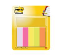 Post-It Note Paper Index Flags Repositionable 15x50mm 5x100 Tabs Assor